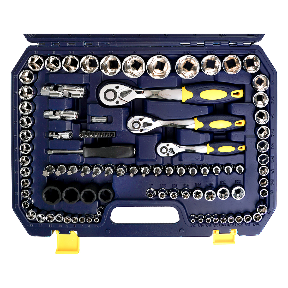 120 件公英制套筒旋具组套工具